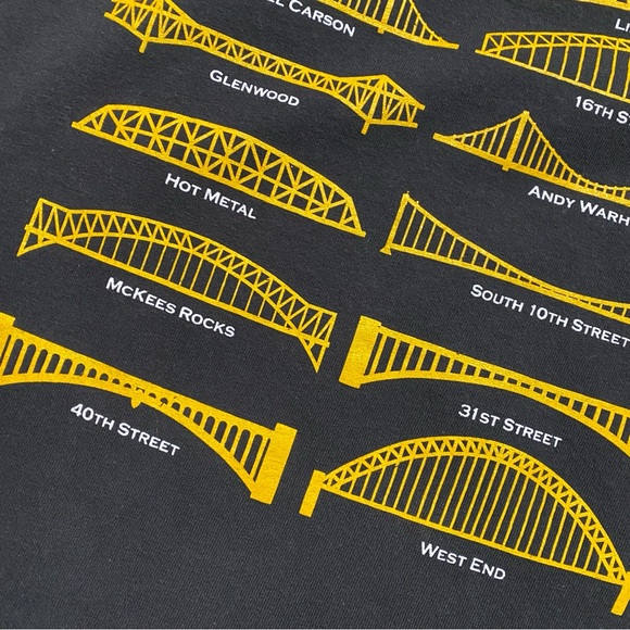 Delta Pittsburgh Pennsylvania Bridges Tee - Picture 8 of 8
